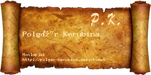 Polgár Kerubina névjegykártya